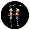 Galaxy Goddess Dangle Earring Pair